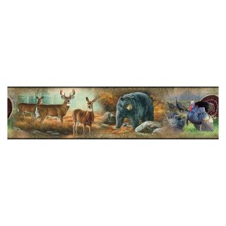 Wildlife Medley Peel and Stick Border   Wall Decals