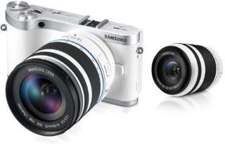 Samsung NX300 Smart Wi Fi Digital Camera Body & 18 55mm +50 200 Lens (White)  Slr Digital Cameras  Camera & Photo