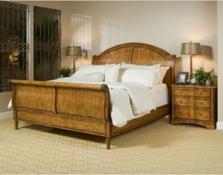 A.R.T. Furniture Provenance Upholstered Sleigh Bed   English Toffee   Sleigh Beds