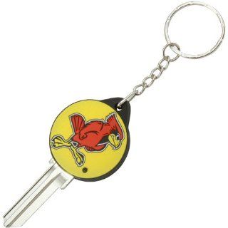 NCAA Illinois State Redbirds Logo Key Blank Keychain   Ornament Hanging Stands