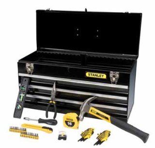 Stanley 44 Piece Tool Set & Metal Tool Box (94 843SBK)