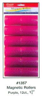 Annie Magnetic Rollers 12 Count Purple 1 3/4" #1357A  Hair Rollers  Beauty