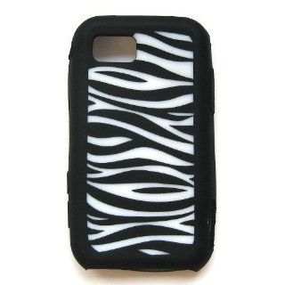 Samsung Eternity A867 A 867 AT&T Laser Skin Case Rubber Silicone Protector Image Cover "Zebra Pattern" Design Cell Phones & Accessories