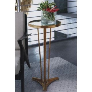 French Modern Brass Plant Stand   End Tables