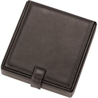 Leather Watch Cufflink Box   5.75W x 1.5H in.   Mens Jewelry Boxes
