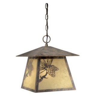 Vaxcel Whitebark Outdoor Pendant   11W in. Olde World Patina   Outdoor Hanging Lights