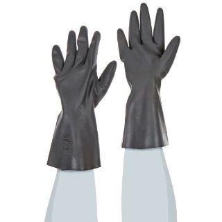 Ansell ANE29 845 9 HyFlex Embossed Unsupported Neoprene Glove, Chemical Resistant, 17 mil Thickness, 12" Length, Size 9 Chemical Resistant Safety Gloves