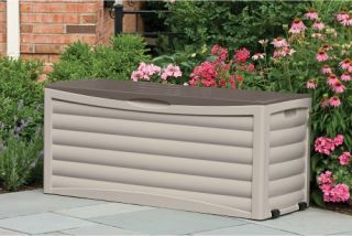 Suncast DB10300 103 Gallon Patio Deck Box   Outdoor Benches