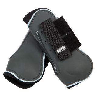 Roma Reflective Open Front Jump Boots   Set of 2   Horse Boots and Leg Wraps