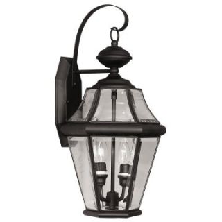 Livex Georgetown 2261 04 Outdoor Wall Lantern   20.75H in. Black   Outdoor Wall Lights