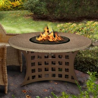 California Outdoor Concepts LaCosta Round Chat Height Fire Pit Table   Fire Pits