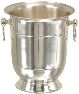 Woodland Imports Stainless Steel 9 in. Wine Cooler Bucket   Wine Accessories