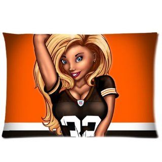 Custom Cleveland Browns Pillowcase Standard Size 20x30 Personalized Pillow Cases CM 846  