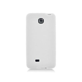 LG Escape P870 White Soft Silicone Gel Skin Cover Case Cell Phones & Accessories