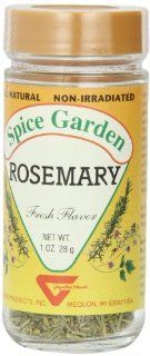 Spice Garden Rosemary, Whole, 1.0 Ounce Jar (Pack of 8)  Rosemary Spices And Herbs  Grocery & Gourmet Food