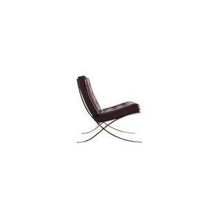 knoll barcelona chair with chrome frame by mies van der rohe  