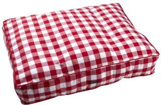 Wagwear Gingham Check Bed  Red   Medium  Pet Beds 