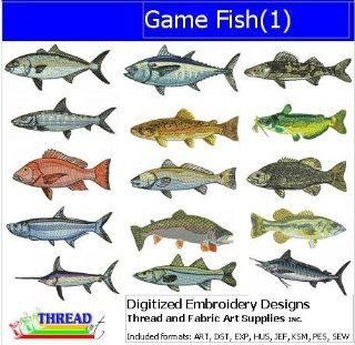 Digitized Embroidery Designs   Game Fish(1)   CD