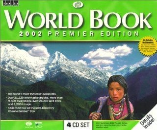 World Book Encyclopedia 2002 Premiere Edition (4 CD ROM) Software