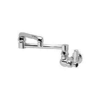 Zurn Z875K1 15F Wall Mounted Faucet with 6" Cast Spout and Lever Handle from the Aquaspec Series, Chrome   Touch On Kitchen Sink Faucets  