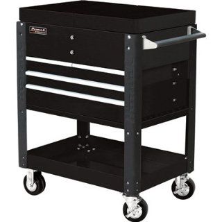 H2PRO BK06043500 35 Inch 4 Drawer Slide Top Cart, Black   Tool Organizers  