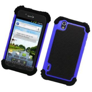 For LG Marquee/LS855 Armor 3in1 Silicone/Hard/TPU Case Black/Blue/Black 