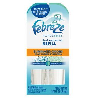 Febreze NOTICEables Dual Scented Oil Refill, Pure Refreshment & Summer Storm, .879 Ounce Unit (Pack of 4) Health & Personal Care