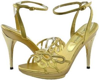 Lasonia S4483 Gold Women Dress Sandals, 10 M US Shoes