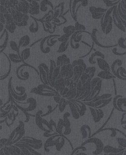 Graham & Brown Luxury Jacquard Floral Black Fabric Texture Wallpaper Roll 31 856    