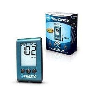 WaveSense Presto Blood Glucose Meter Kit & 50 Presto Test Strips Health & Personal Care