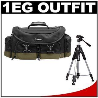 Canon 1EG Digital SLR Camera Case Gadget Bag + Tripod for EOS 6D, 70D, 5D Mark II III, Rebel T3, T3i, T4i, T5, T5i, SL1  Camera & Photo