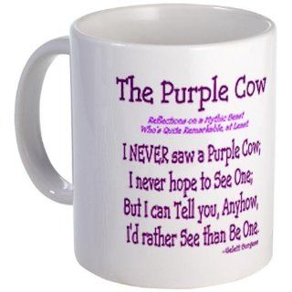 Purple Cow / Poem Mug Kitchen & Dining