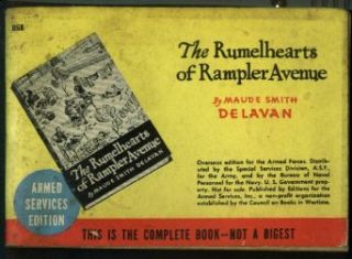 Delavan The Rumplehearts of Rampler Avenue Armed Services Edition ASE 858 Entertainment Collectibles