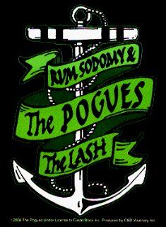 The Pogues   Rum, Sodomy & The Lash Anchor   Sticker / Decal Automotive