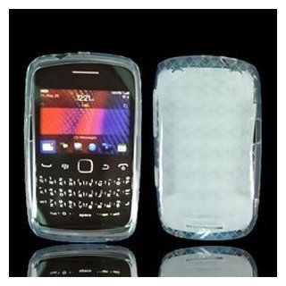 For Verizon Blackberry Curve 9370 9360 Accessory   Clear Plaid TPU Soft Gel Case Cover Cell Phones & Accessories