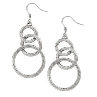Layla Pewter Wire Earrings Jewelry