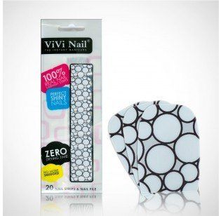 Vivi Nails Solid Color Nail Polish Strip Circles White On Grey  Nail Art Equipment  Beauty