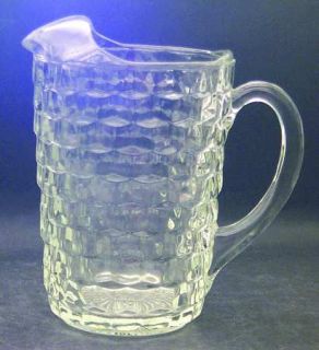 Colony Whitehall Clear 52 Oz Ice Lip Pitcher   Stacked Cube Design, Clear