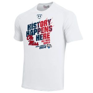 Mississippi Rebels Under Armour NCAA 2014 College World Series History Happens Team T Shirt