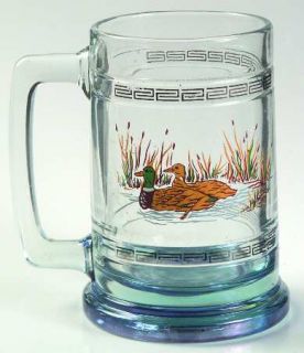 Princess House Crystal Colonial Beer Mug   Clear,Hunting Motif,No Trim