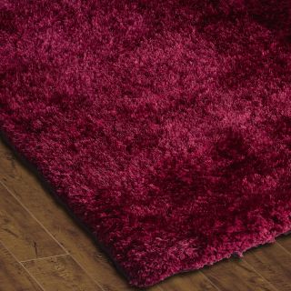 Sands Soft Shag Ruby Red Area Rug (9 X 12)