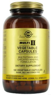 Solgar   Multi II MultiVitamin Formula   180 Vegetarian Capsules