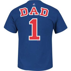 Chicago Cubs Majestic MLB Team Dad T Shirt
