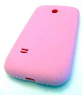Straight Talk Huawei M865c Silicone Baby Pink Case Skin Cover Accessory Protector Cell Phones & Accessories
