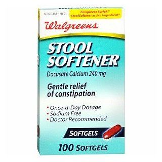 Stool Softener Softgels, 100 ea Health & Personal Care