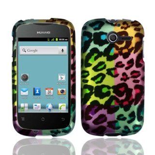 For Huawei Ascend Y M866 M866C Hard Design Cover Case Bright Colorful Leopard Accessory Cell Phones & Accessories