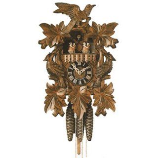 Black Forest German Cuckoo Clock with Music and Three Birds  