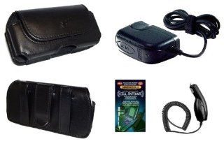 Cell Phone Accessories Bundle for AT&T Samsung Eternity SGH A867 (Includes; Premium Leather Side Carry Case, Rapid Car Charger, Home Wall Charger, Generation X Antenna Booster) Cell Phones & Accessories