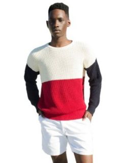 American Apparel Color Block Fisherman's Pullover at  Mens Clothing store