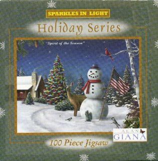 Alan Giana Sparkles in Light Holiday Series Spirit of the Season 100 Piece Puzzle Toys & Games